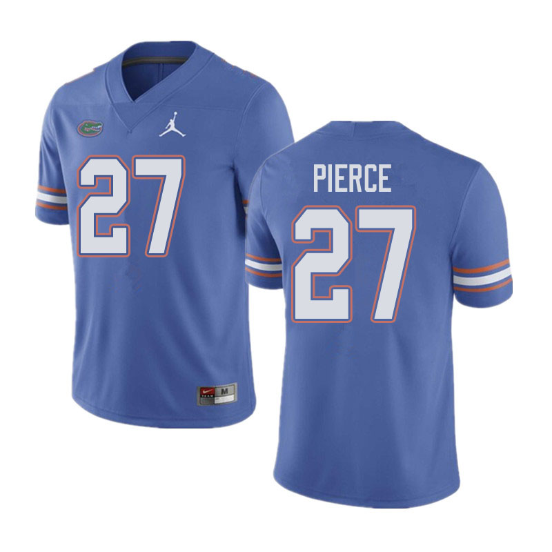 Jordan Brand Men #27 Dameon Pierce Florida Gators College Football Jerseys Sale-Blue - Click Image to Close